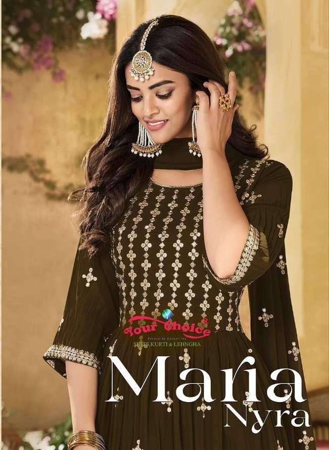 YOUR CHOICE MARIA NYRA BLOOMING GEORGETTE SALWAR SUITS COLLE...