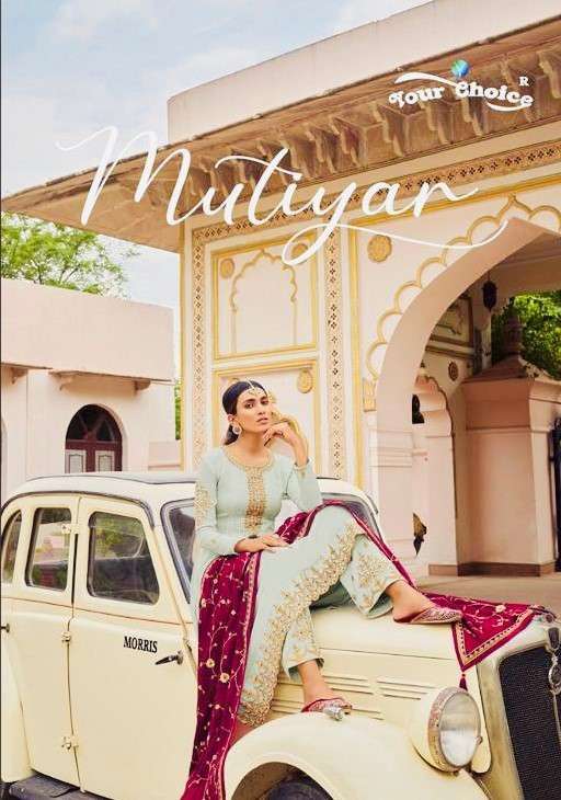 YOUR CHOICE MUTIYAR HEAVY CHINON SALWAR SUITS COLLECTION AT ...