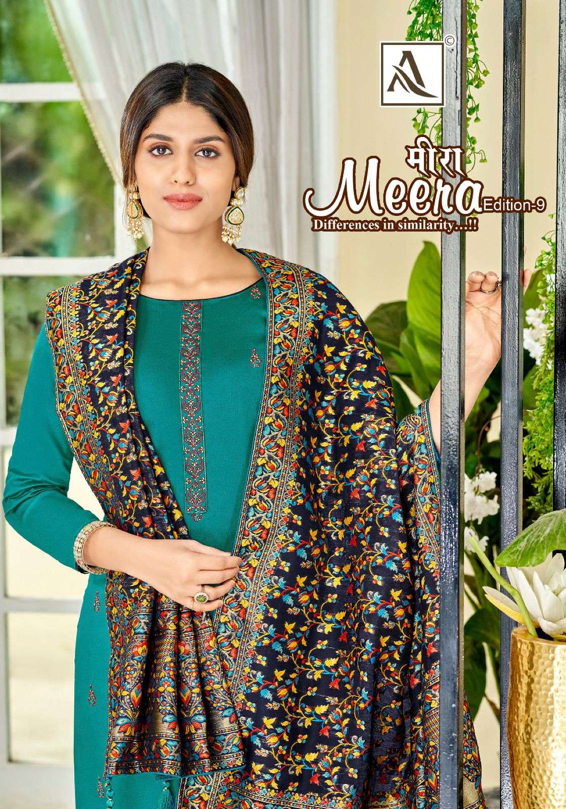 ALOK SUITS MEERA EDITION 9 PURE JAM COTTON SALWAR SUITS AT W...