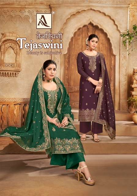 ALOK SUITS TEJASWINI PURE JACQUARD DESIGNER SALWAR SUITS WHO...