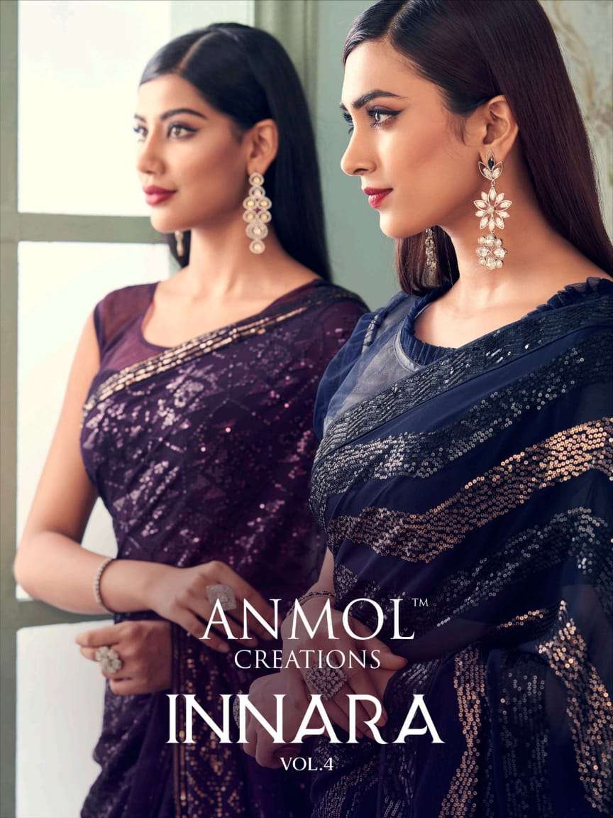 ANMOL INNARA VOL 4 GEORGETTE SAREES COLLECTION AT WHOLESALE ...