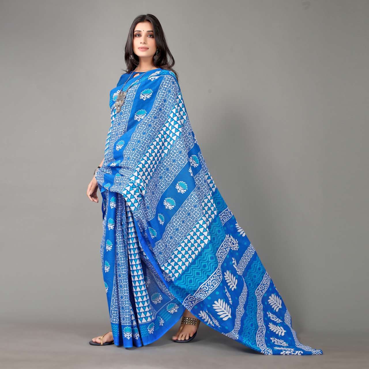 Cotton silk with Printed Summer wear saree collection at bes...