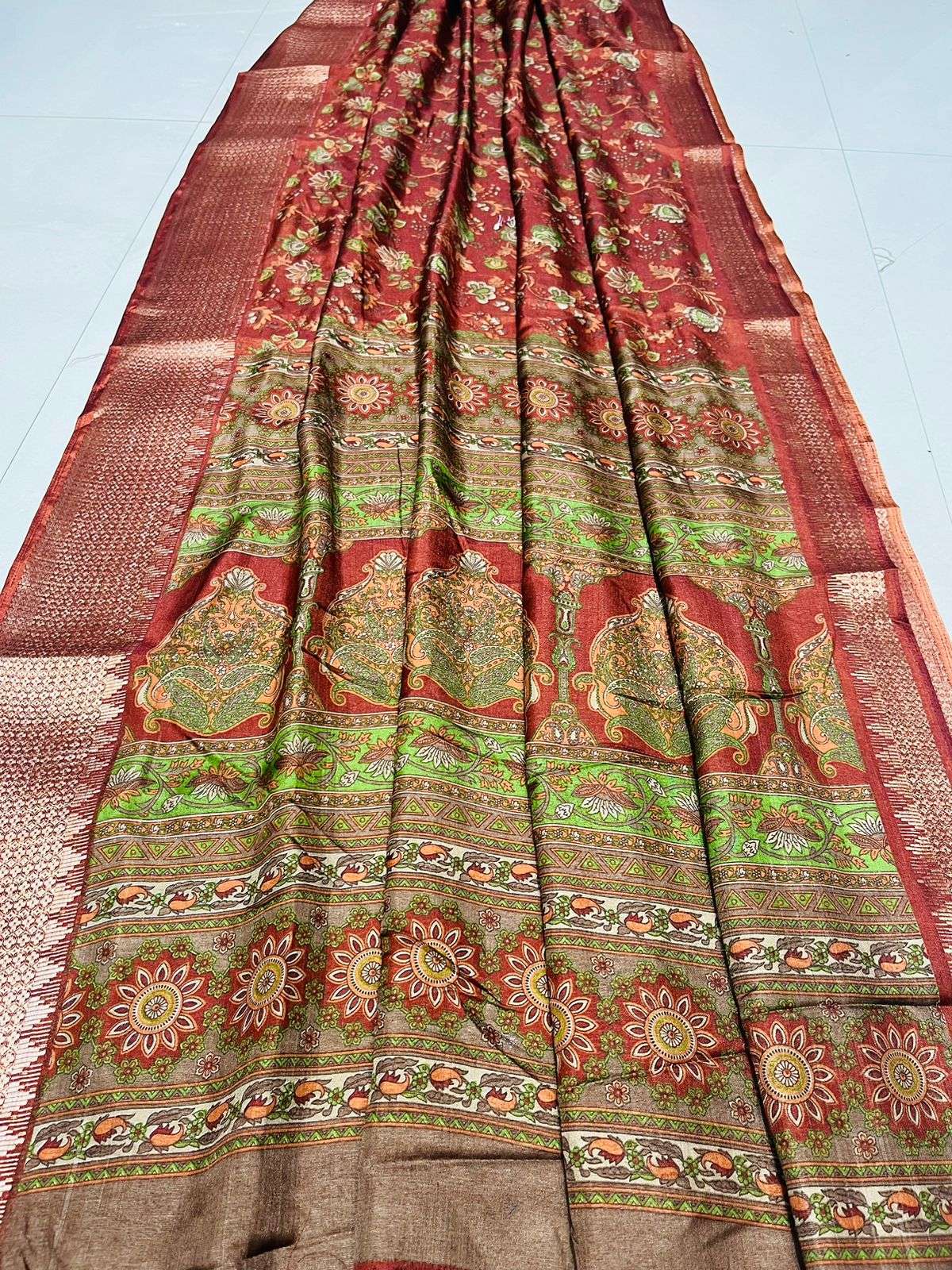 Dola Smooth Silk with Flower Printed fancy saree collection ...