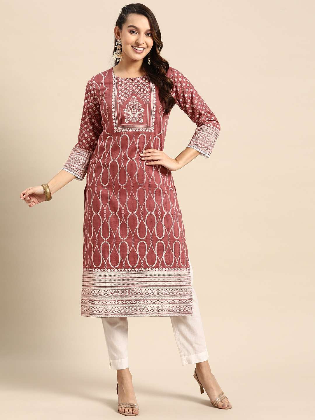 Evika vol 2 Cotton with Embroidery work festival wear kurti ...