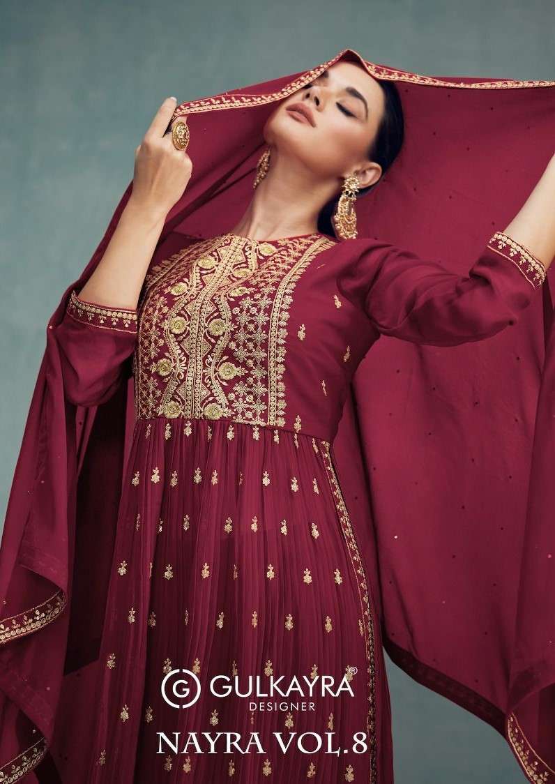 GULKAYRA DESIGNER NAYRA VOL 8 BLOOMING GEORGETTE SALWAR SUIT...