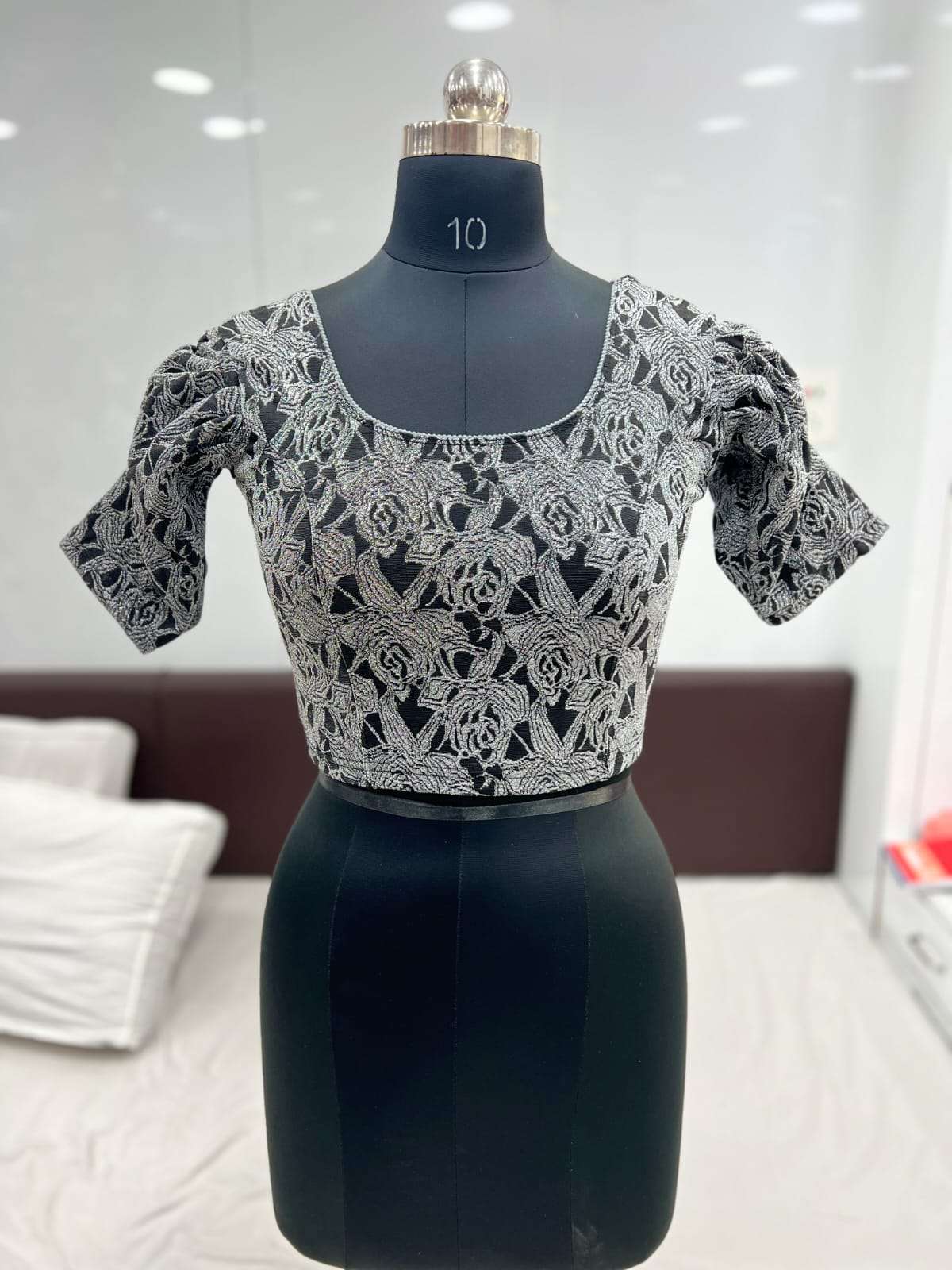 IMPORTED fabric with Zari work fancy Look Readymade blouse c...