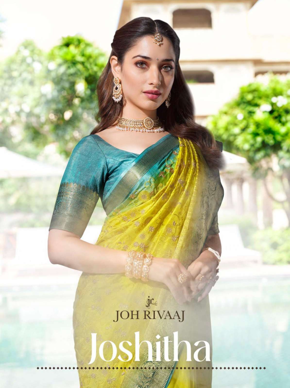 Joh Rivaaj Joshitha Fancy look party wear saree collection a...