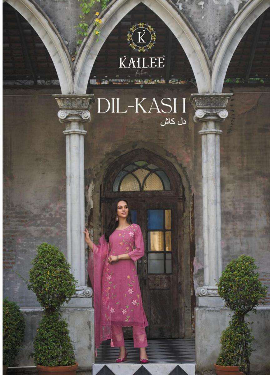 KAILEE FASHION DIL KASH PURE COTTON READYMADE SUITS WHOLESAL...