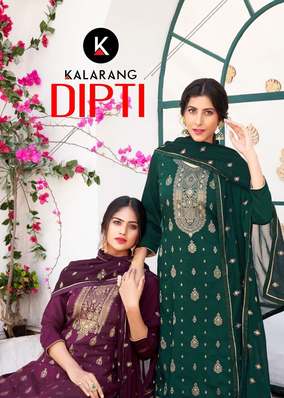 KALARANG DIPTI PURE DOLA JACQUARD SALWAR SUITS AT WHOLESALE ...