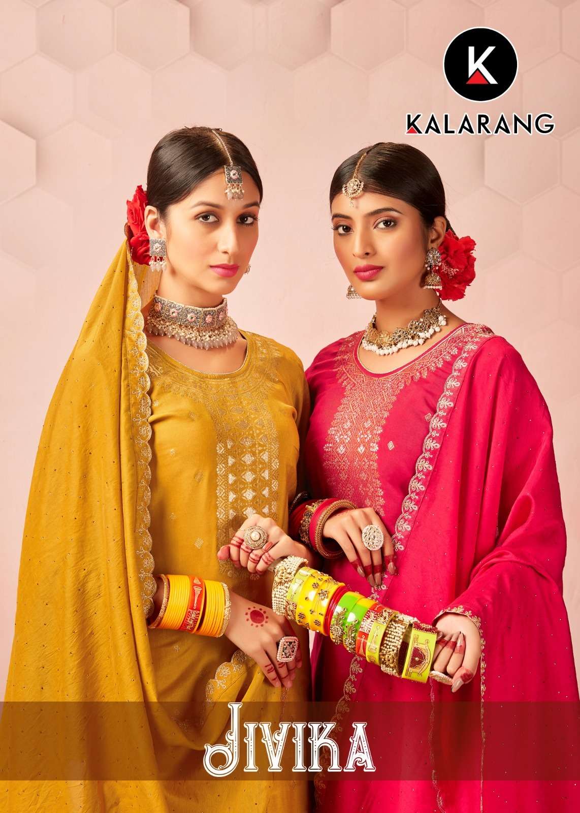 KALARANG JIVIKA PURE MUSLIN DOLA JACQUARD SALWAR SUITS AT WH...