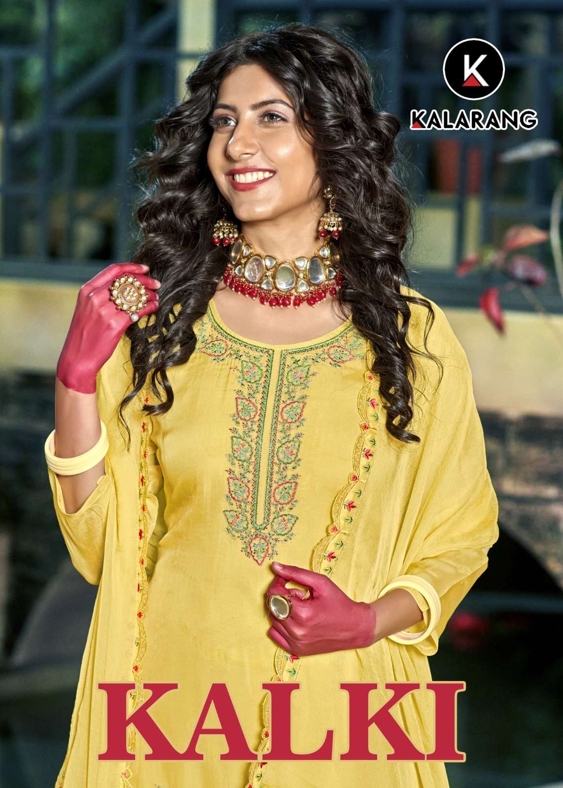 KALARANG KALKI PURE ORGANZA WITH WORK SALWAR KAMEEZ AT WHOLE...