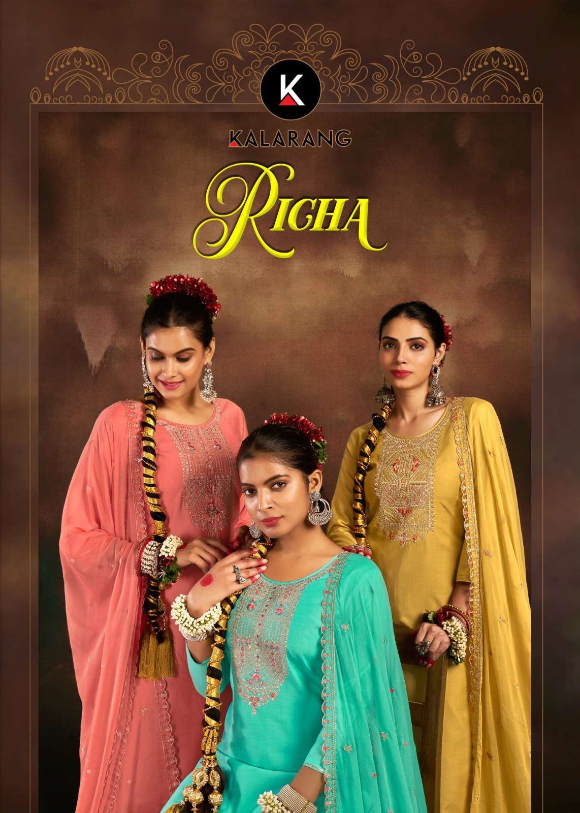 KALARANG RICHA PURE COTTON SILK SALWAR KAMEEZ WHOLESALE PRIC...