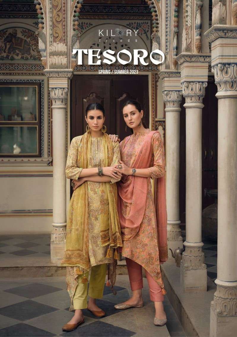 KILORY TRENDS TESORO PURE LAWN COTTON SALWAR SUITS AT WHOLES...