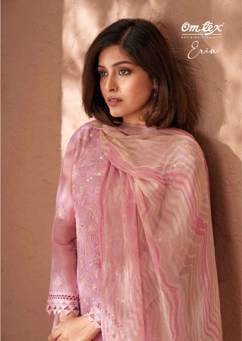 OMTEX ERIN PURE CHIFFON EMBROIDERY SALWAR SUITS AT WHOLESALE...