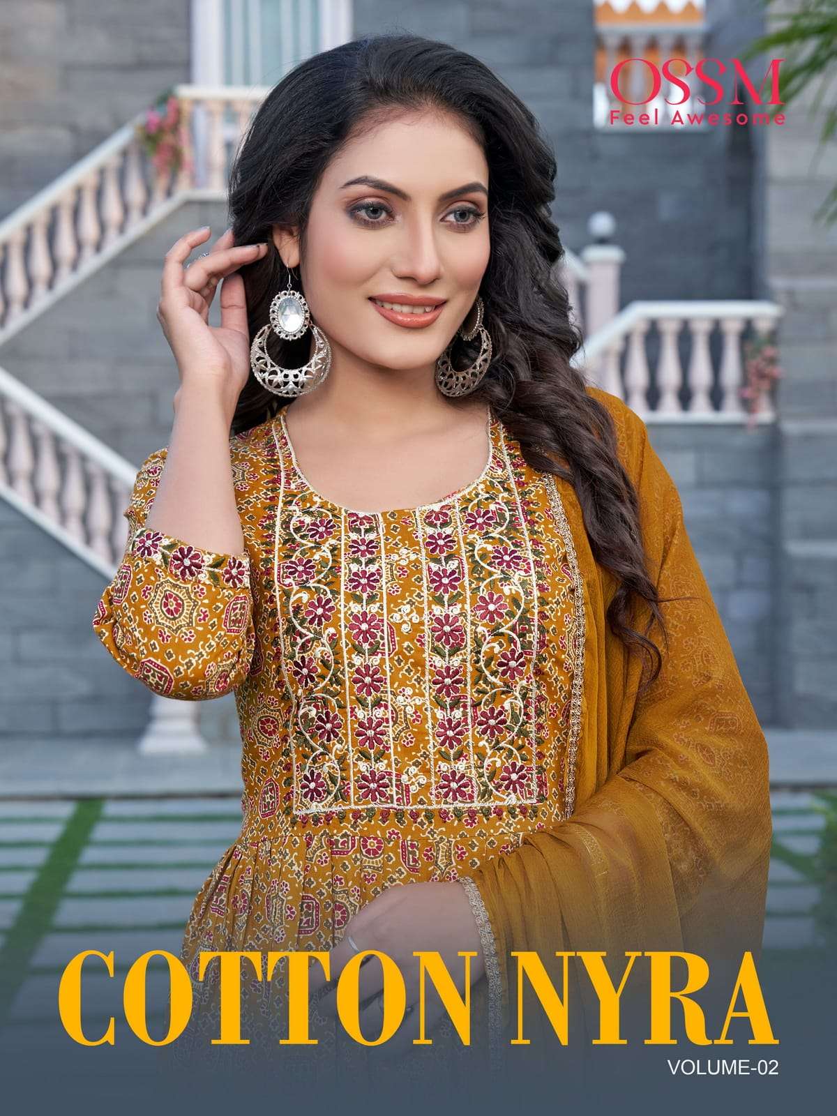 OSSM COTTON NYRA VOL 2 COTTON PRINTED READYMADE SUITS AT WHO...