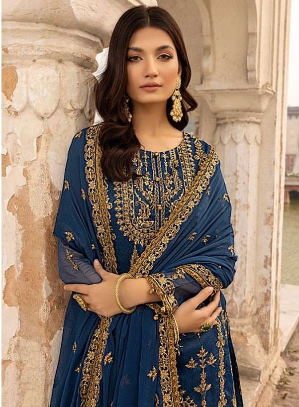 PAKISTANI GEORGETTE WITH EMBROIDERY SALWAR SUITS AT WHOLESAL...