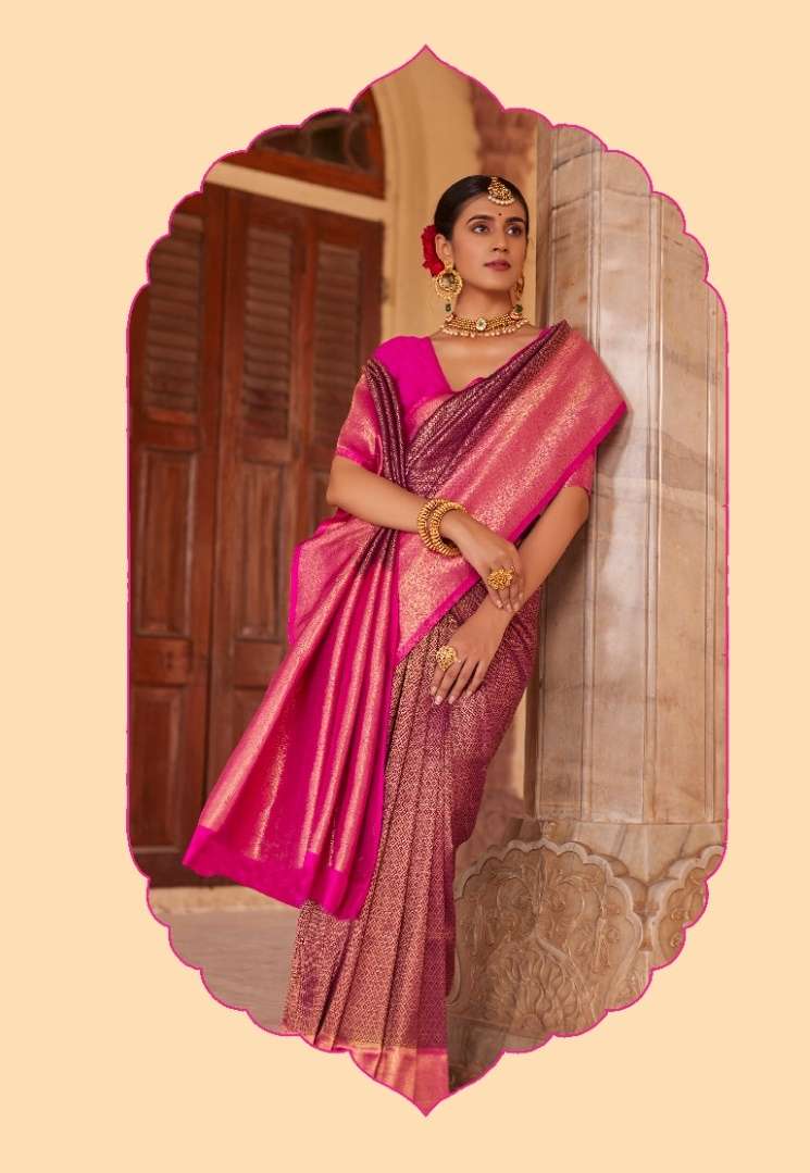 Panache Royal vol 1 SIlk with Weaving Design rich look saree...
