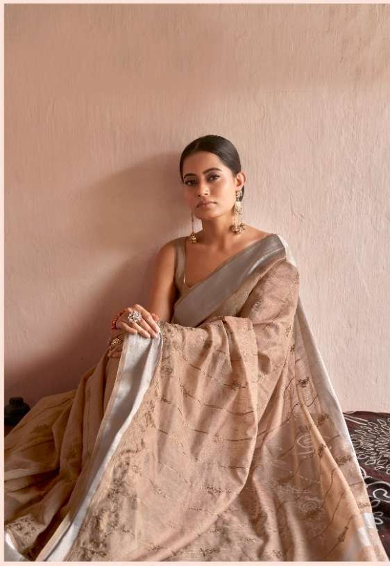 Panache Sabhya vol 3 Linen with digital printed fancy saree ...