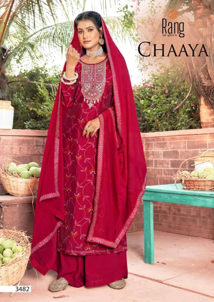 RANG CHAAYA MUSLIN PRINT SALWAR SUITS AT WHOLESALE PRICE