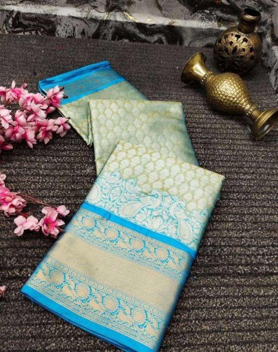 Sangam Kanjivaram silk with fancy printed Saree collection a...