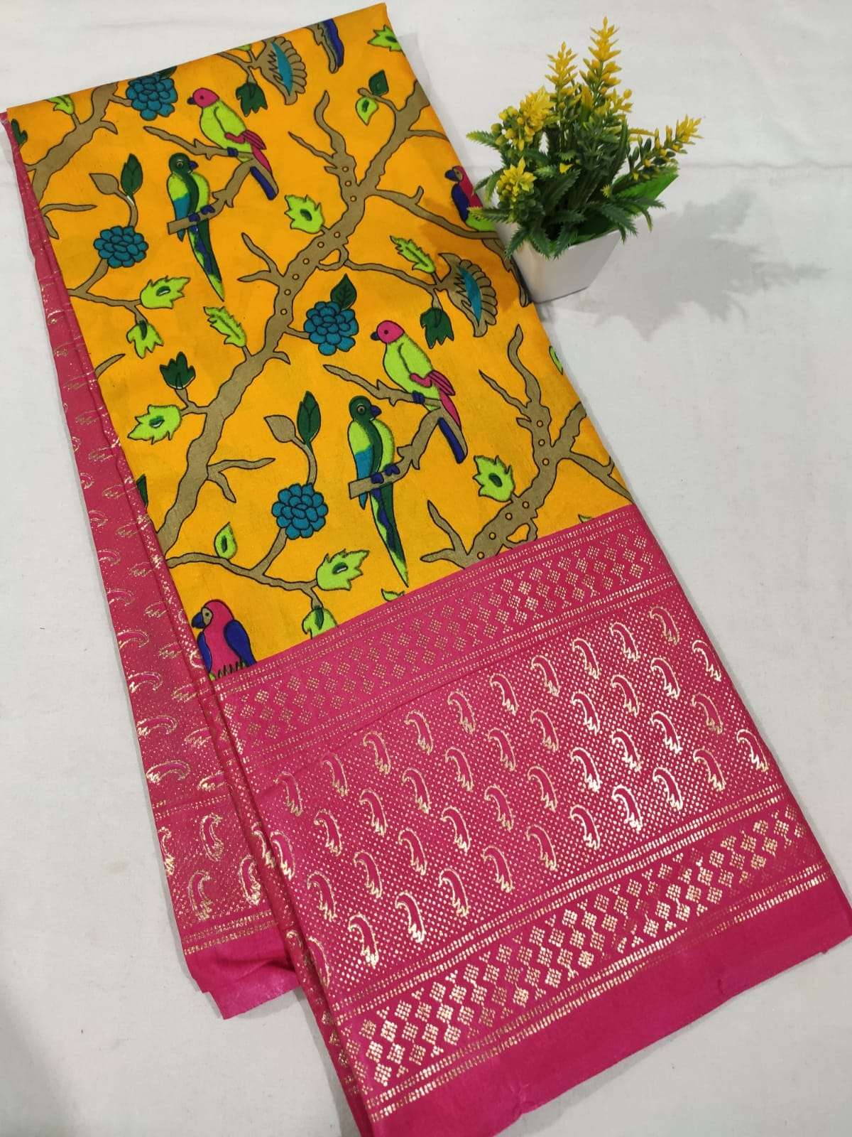 Silk with  Paithani Printed Fancy Saree collection