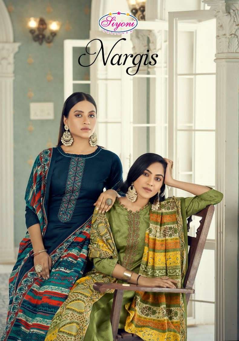 SIYONI NARGIS PURE HEAVY JAM PRINT SALWAR KAMEEZ WHOLESALE P...