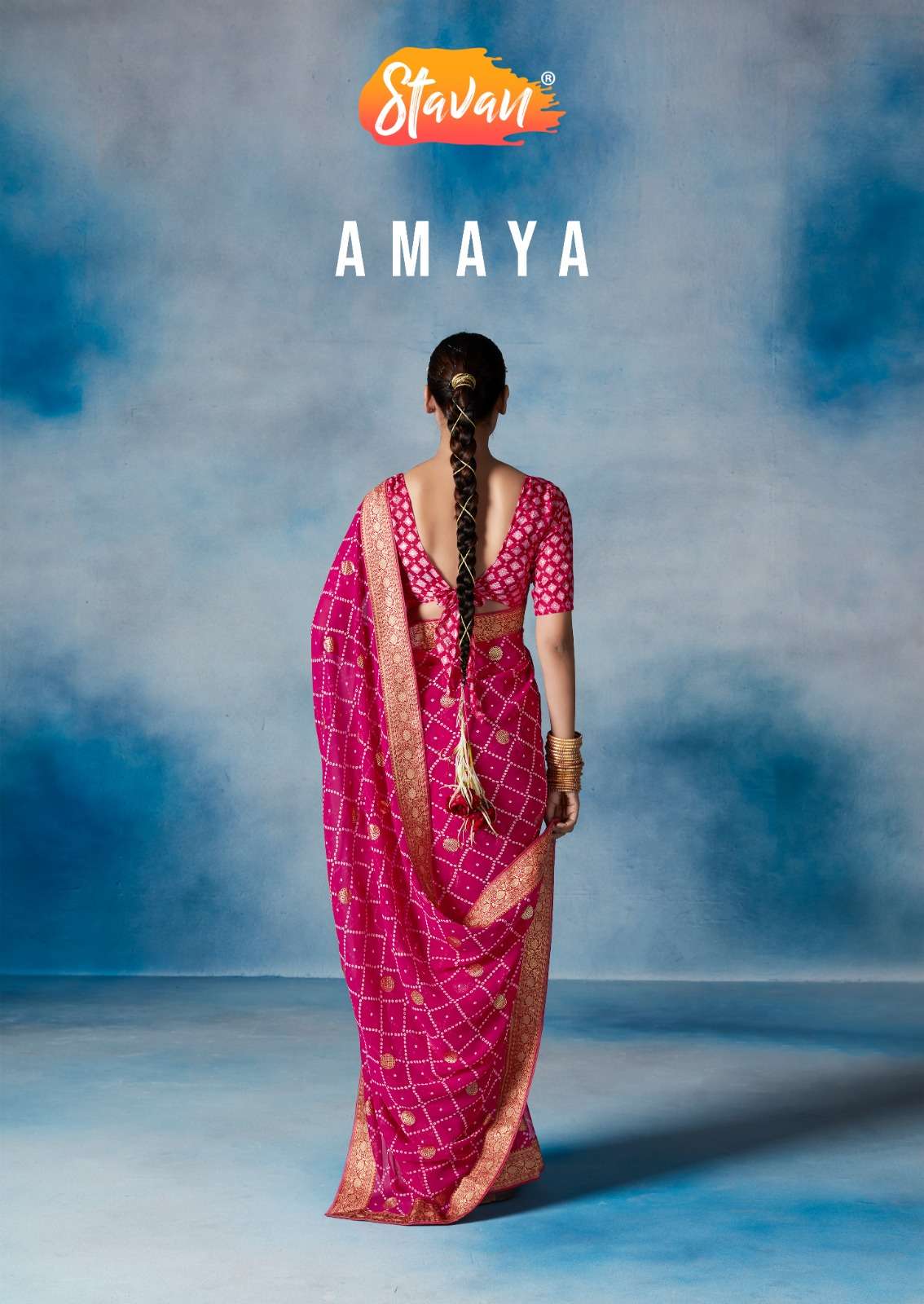 Stavan Amaya Georgette with fancy designer saree collection ...