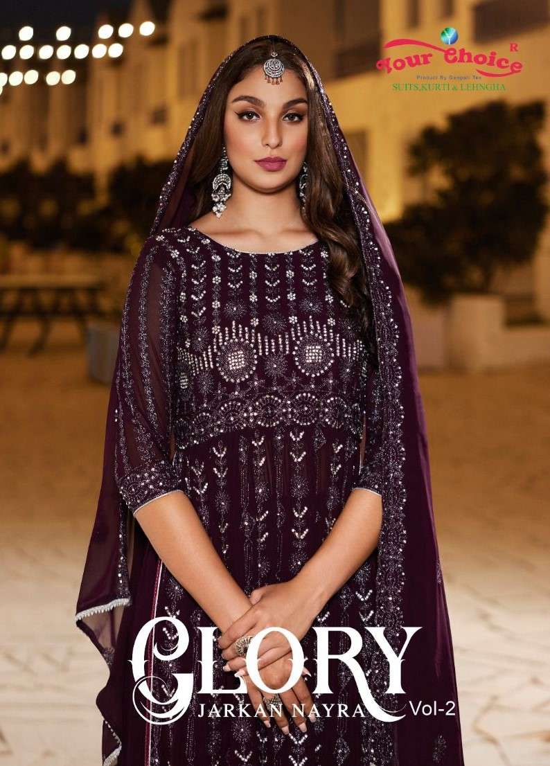 YOUR CHOICE GLORY VOL 2 BLOOMING GEORGETTE READYMADE SUITS A...