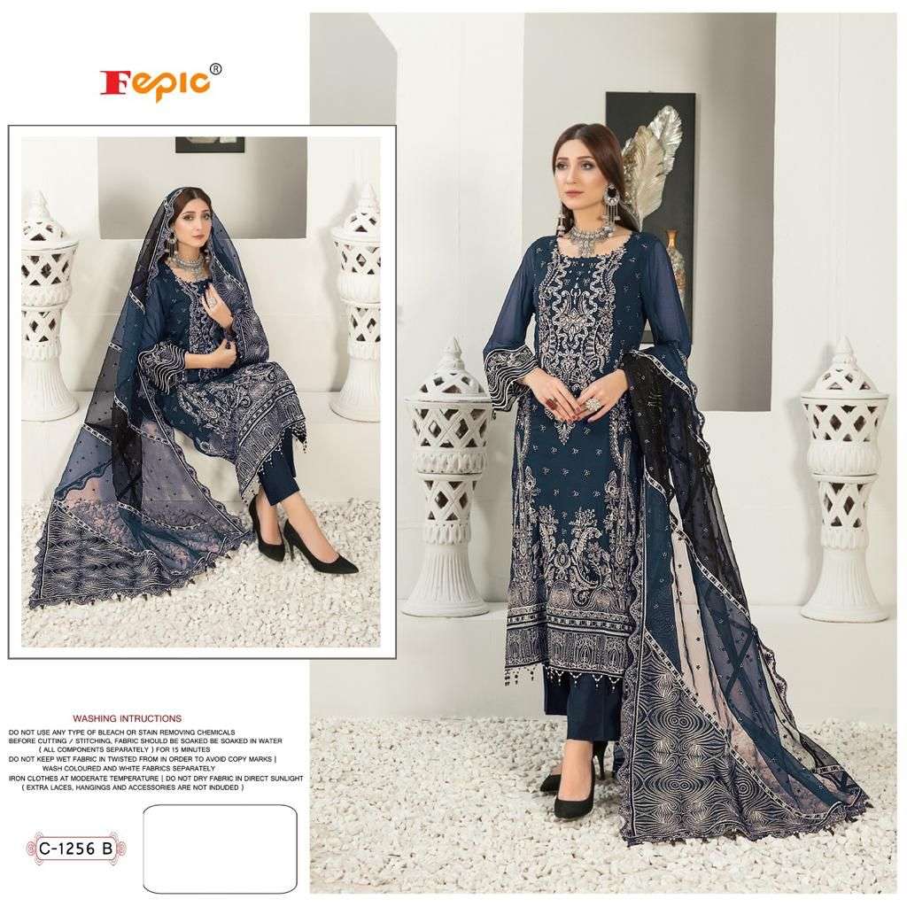 FEPIC ROSEMEEN 1256 GEORGETTE EMBROIDERED SALWAR SUITS COLLE...