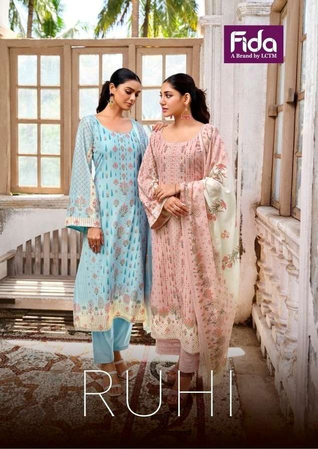 FIDA RUHI PURE COTTON DIGITAL PRINT SALWAR KAMEEZ AT WHOLESA...