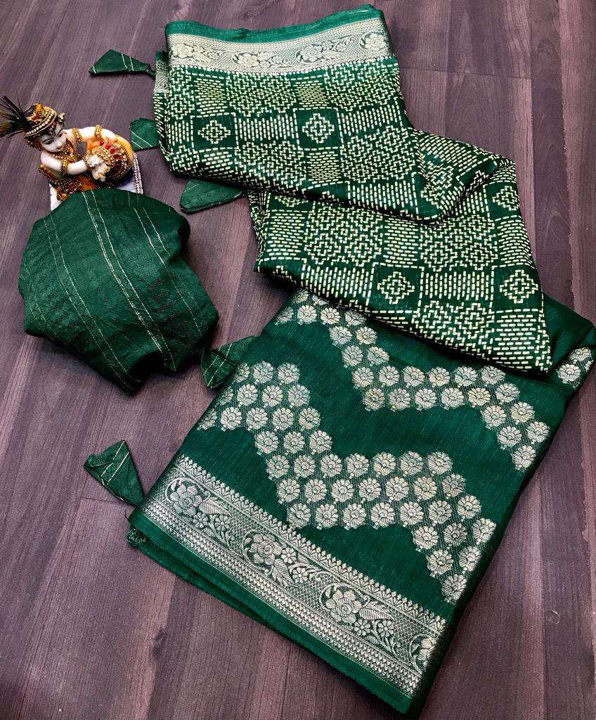 Geeta Viscose silk with Printed regular wear Saree collectio...