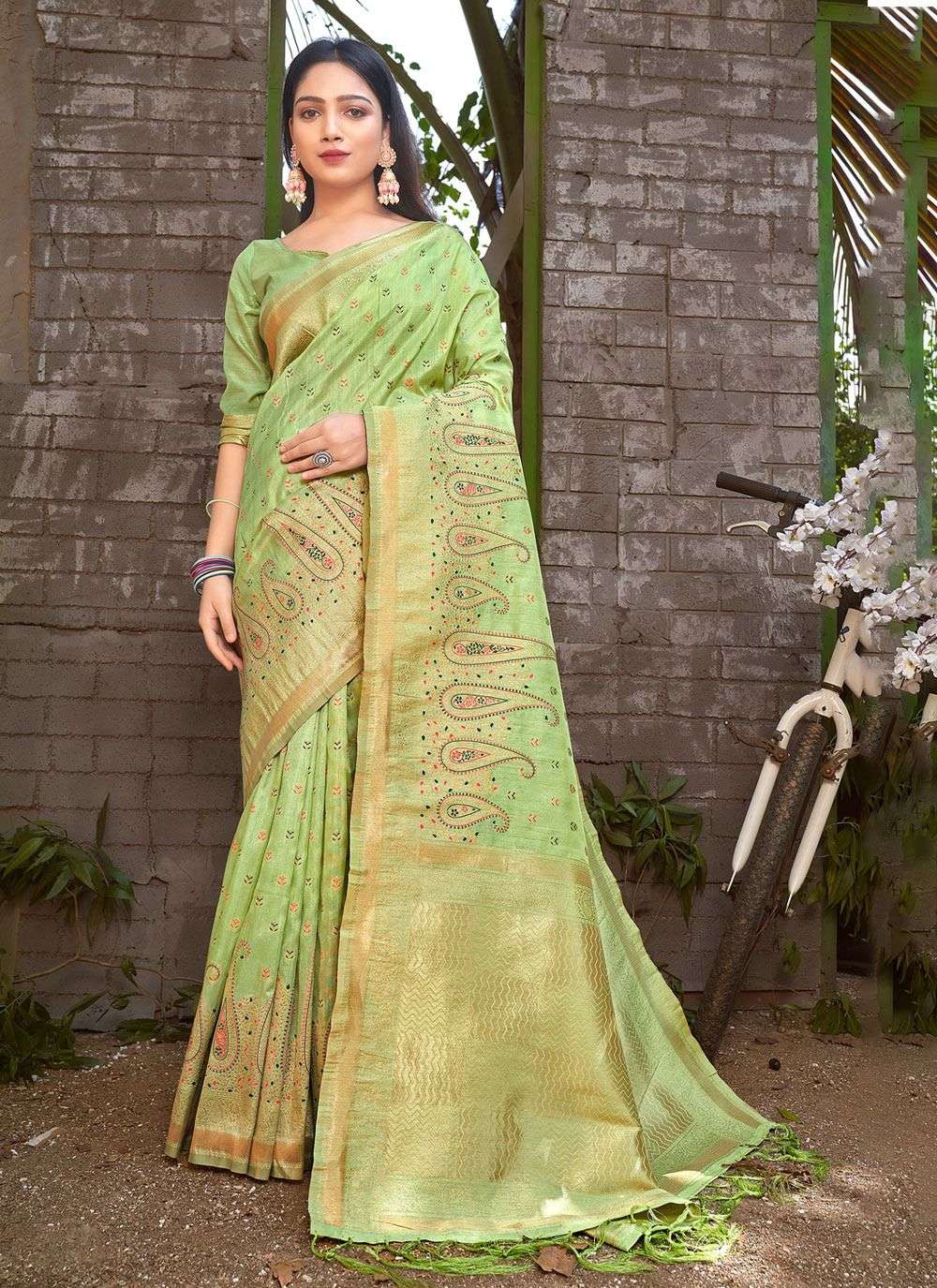  JALSA SILK Banarasi silk with weaving design saree collecti...
