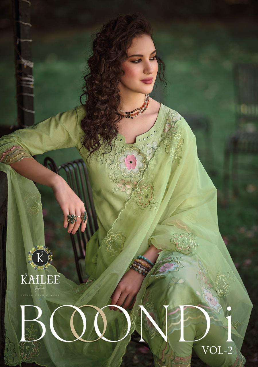 KAILEE FASHION BOONDI VOL 2 PURE COTTON READYMADE SUITS WHOL...