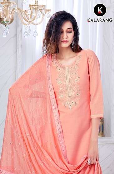 KALARANG BHAVINI PURE VISCOSE COTTON SALWAR KAMEEZ AT WHOLES...