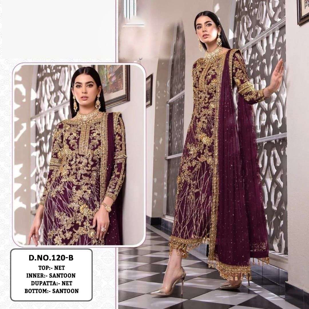 NEW PAKISTANI NET WITH SEQUENCE EMBROIDERY SALWAR KAMEEZ WHO...