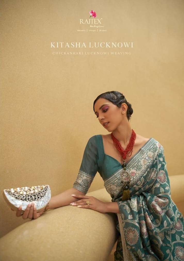 Rajtex Kitasha Lucknowi Weaving design saree collection