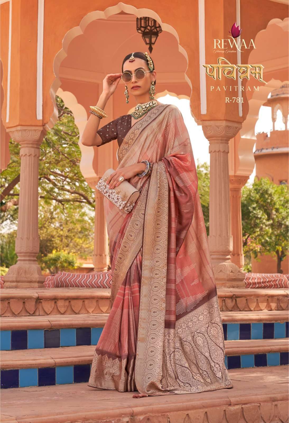 Rewaa Fashion Pavitram Silk with digital Flower Printed fanc...
