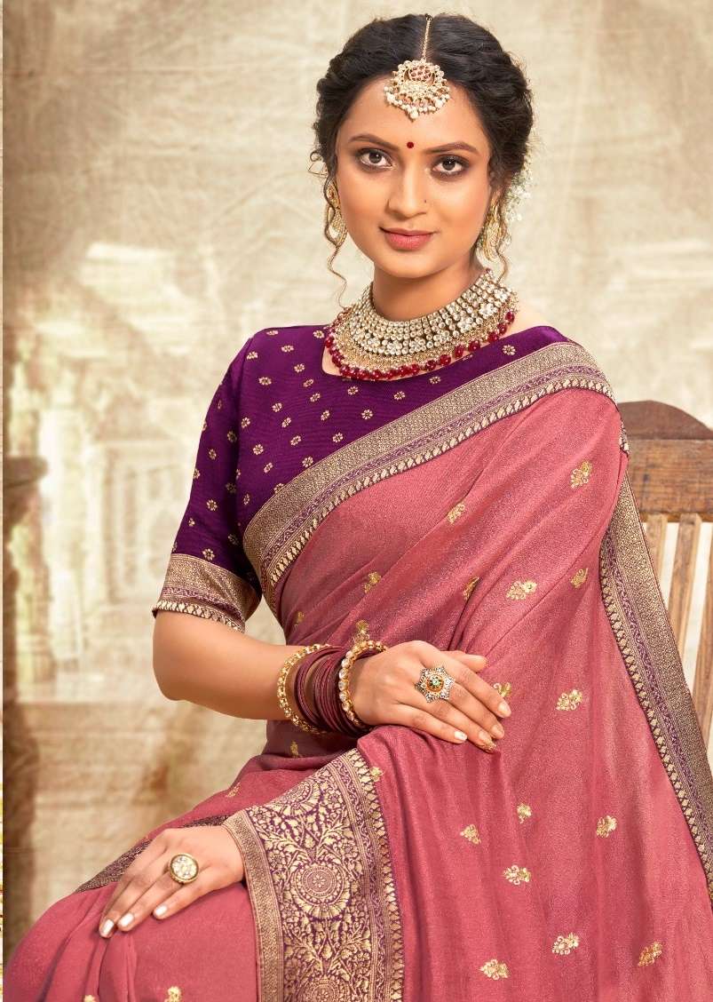 Right Woman Nisha vol 2 Vichitra silk with fancy Look design...
