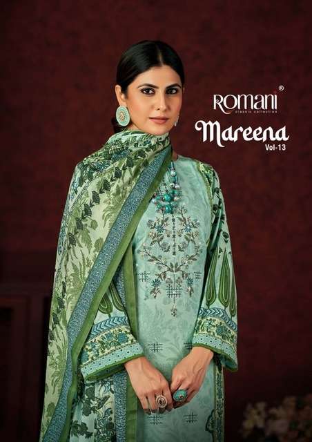 ROMANI MAREENA VOL 13 SOFT COTTON PRINTED SALWAR KAMEEZ AT W...