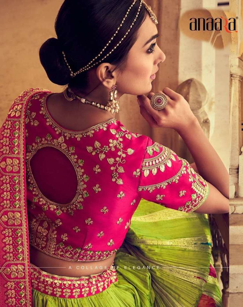 Tathastu 6000 series Silk with heavy designer Bridal wear le...