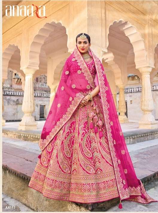 Tathastu Anaara Silk with heavy Bridal wear designer lehenga...