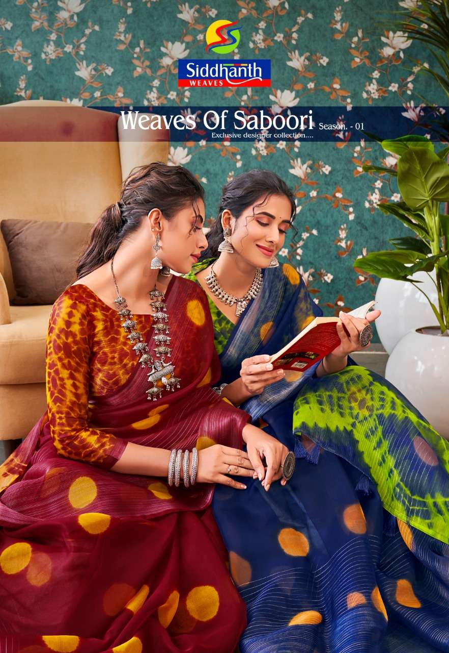 Weaves Of Shaboori Season 1 by siddhant Sarees exclusive col...