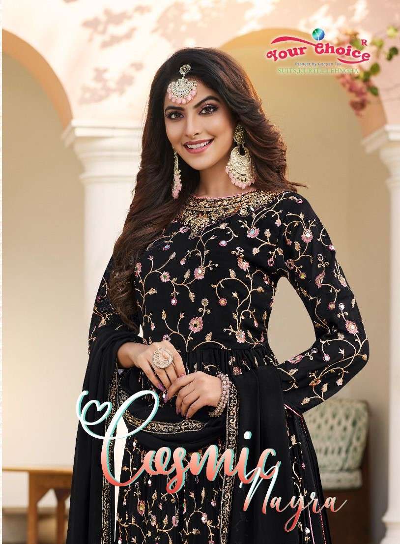 YOUR CHOICE COSMIC NAYRA BLOOMING GEORGETTE SALWAR SUITS COL...