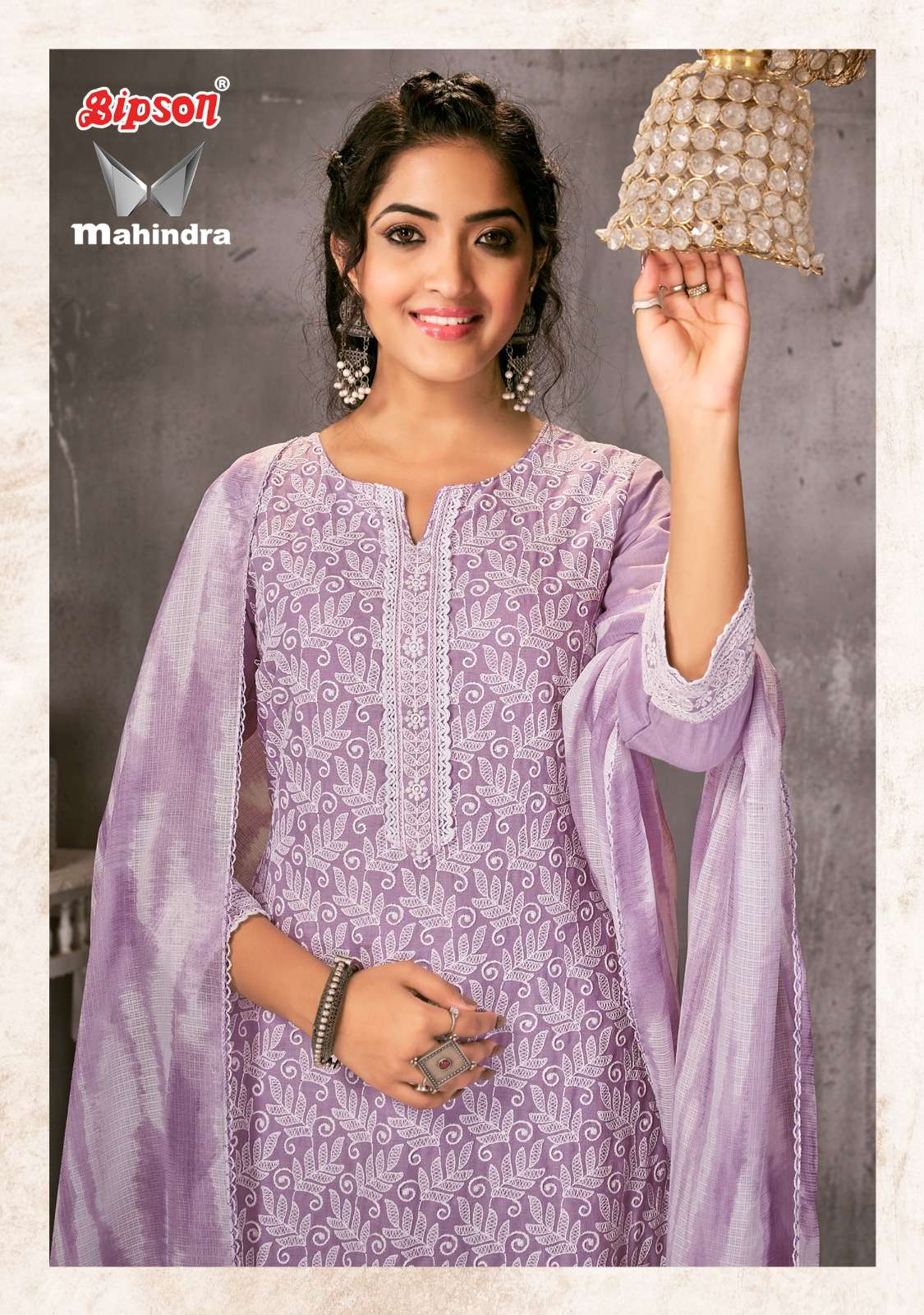 BIPSON MAHINDRA 2200 PURE SOFT COTTON EMBROIDERY SALWAR SUIT...