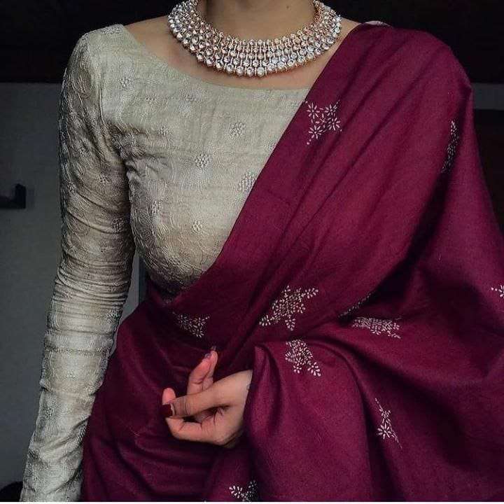 Chanderi cotton with fancy Printed regular wear saree collec...