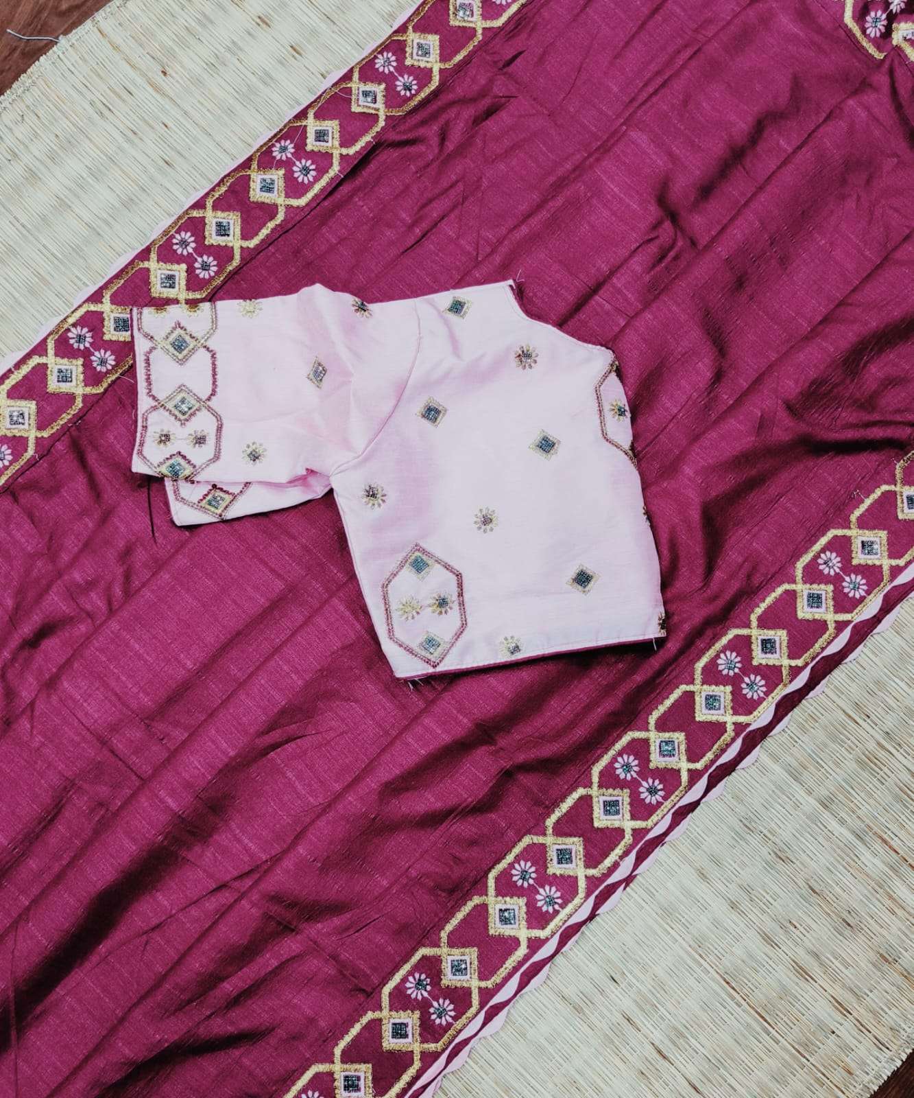 Dola silk with Fully stich fancy Blouse collection