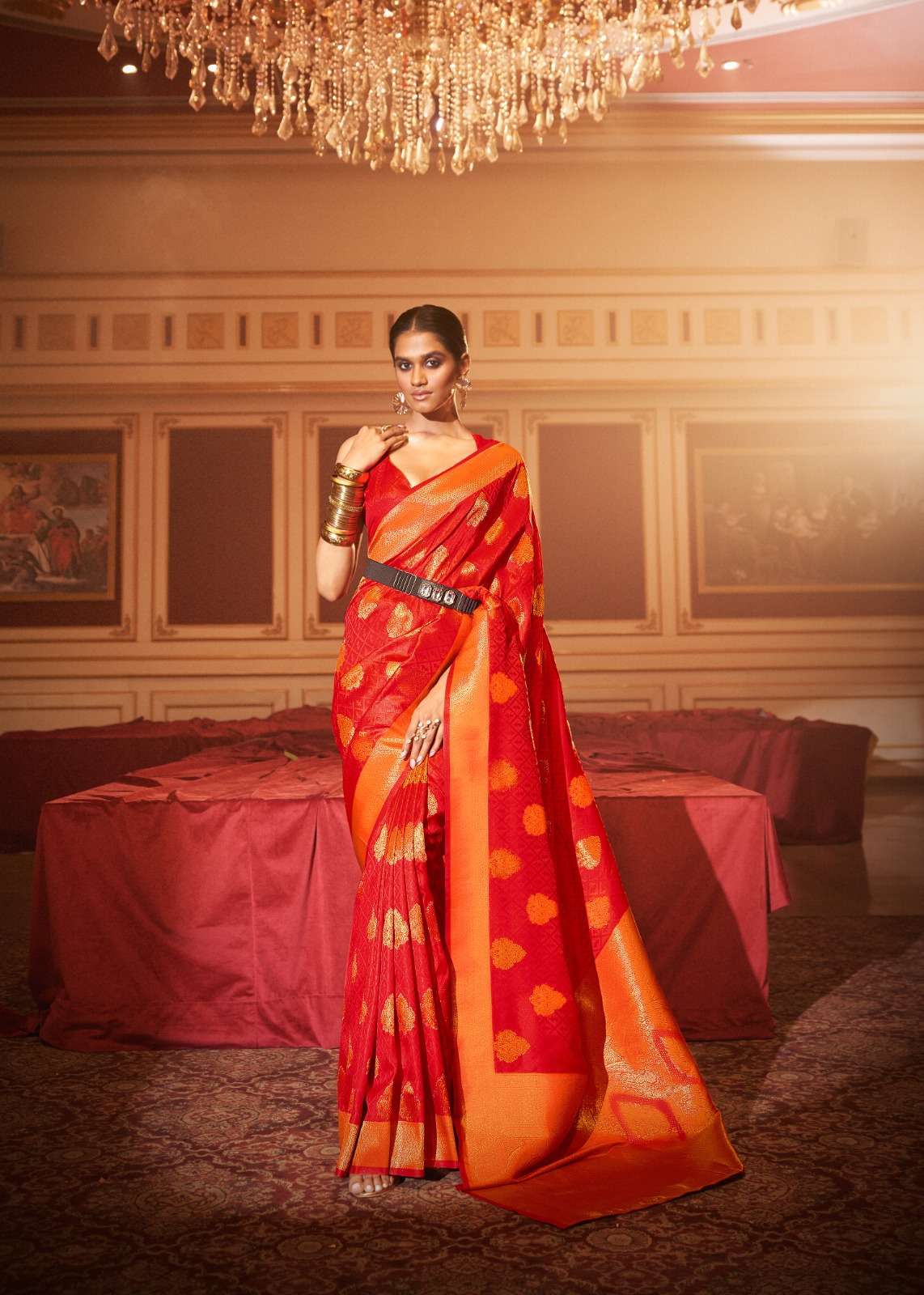 Fabrica 21000 Series Silk with weaving design saree collecti...