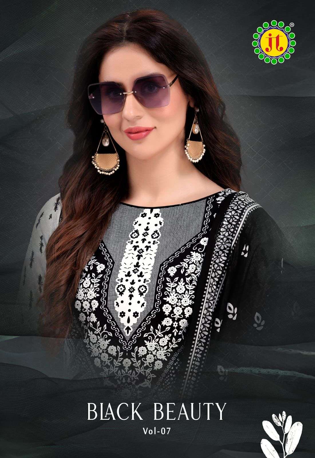 JAMATMAL TILOKCHAND BLACK BEAUTY VOL 7 PURE COTTON DRESS MAT...