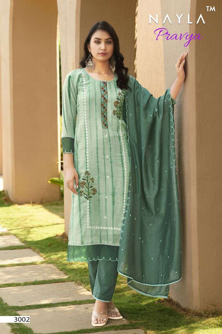 NAYLA PRAVYA PURE MAL COTTON STITCHED SUITS COLLECTION AT WH...