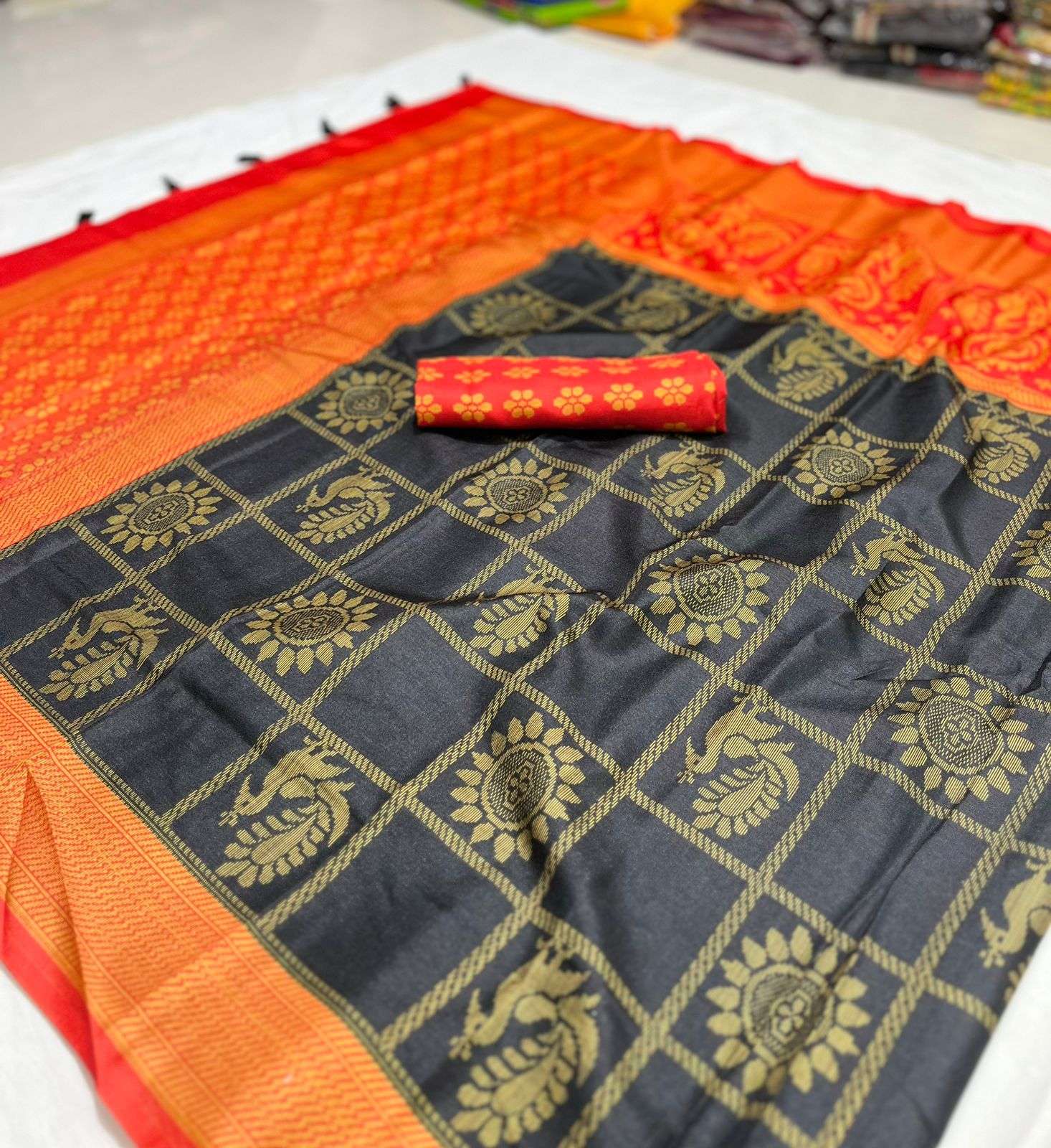 Silk with digital Printed fancy saree collection